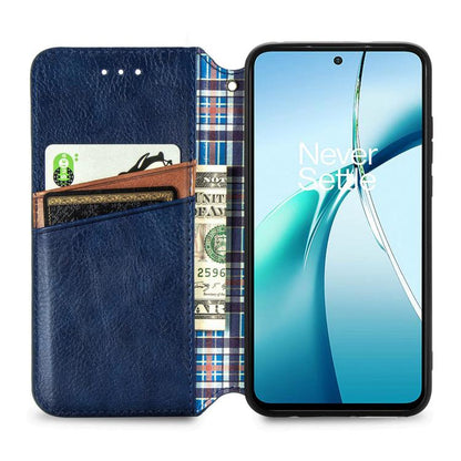 Cubic Grid Pressed Magnetic Leather Phone Case, For OnePlus 15, For OnePlus Ace 3 Pro