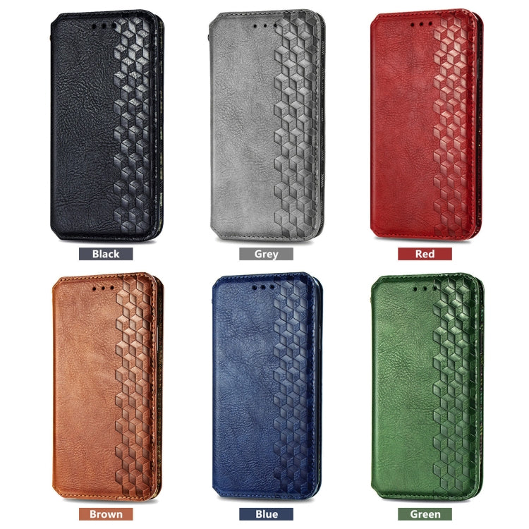 Cubic Grid Pressed Magnetic Leather Phone Case, For OnePlus 15, For OnePlus Ace 3 Pro