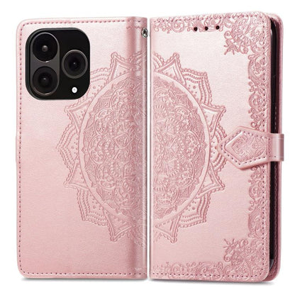Mandala Flower Embossed Leather Phone Case, For OnePlus 15, For OnePlus Ace 3 Pro