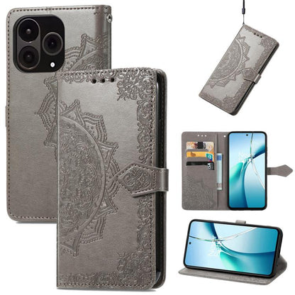 Mandala Flower Embossed Leather Phone Case, For OnePlus 15, For OnePlus Ace 3 Pro