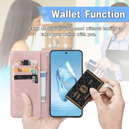 Mandala Flower Embossed Leather Phone Case, For OnePlus 15, For OnePlus Ace 3 Pro