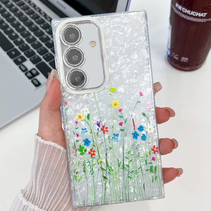 Electroplating Flower Texture TPU Phone Case, For Samsung Galaxy A36, For Samsung Galaxy S25 5G, For Samsung Galaxy S25+ 5G, For Samsung Galaxy S25 Ultra 5G