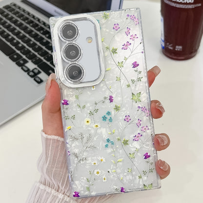 Electroplating Flower Texture TPU Phone Case, For Samsung Galaxy A36, For Samsung Galaxy S25 5G, For Samsung Galaxy S25+ 5G, For Samsung Galaxy S25 Ultra 5G