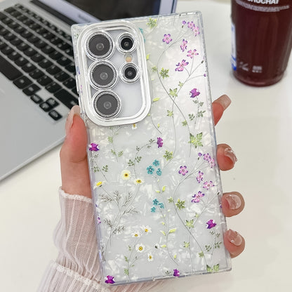 Electroplating Flower Texture TPU Phone Case, For Samsung Galaxy A36, For Samsung Galaxy S25 5G, For Samsung Galaxy S25+ 5G, For Samsung Galaxy S25 Ultra 5G