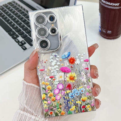Electroplating Flower Texture TPU Phone Case, For Samsung Galaxy A35 5G, For Samsung Galaxy S24 Ultra 5G, For Samsung Galaxy S24+ 5G, For Samsung Galaxy S24 5G