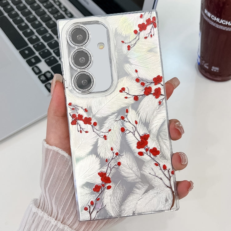 Electroplating Flower Texture TPU Phone Case, For Samsung Galaxy A25 5G, For Samsung Galaxy A54 5G, For Samsung Galaxy S23 Ultra 5G