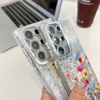 Electroplating Flower Texture Wristband TPU Phone Case, For Samsung Galaxy A36, For Samsung Galaxy S25 5G, For Samsung Galaxy S25+ 5G, For Samsung Galaxy S25 Ultra 5G