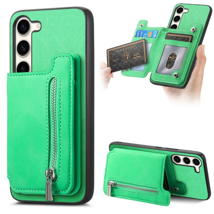 Retro MagSafe Zipper Wallet Card Bag Back Phone Case, For Samsung Galaxy A54 5G, For Samsung Galaxy S23 Ultra 5G, For Samsung Galaxy S23+ 5G