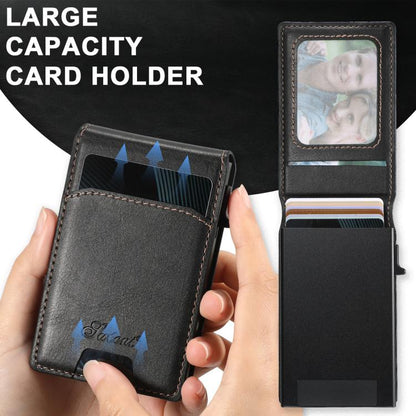 Suteni H19 Oil Wax 2-in-1 MagSafe Removable Card Box Back Phone Case, For Samsung Galaxy S25 5G, For Samsung Galaxy S25+ 5G, For Samsung Galaxy S25 Ultra 5G, For Samsung Galaxy S24 Ultra 5G, For Samsung Galaxy S24+ 5G, For Samsung Galaxy S24 5G��������...