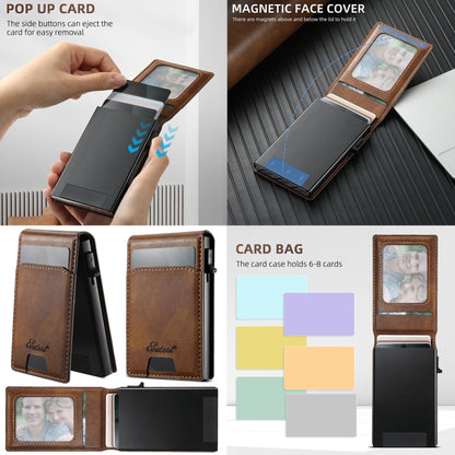 Suteni H19 Oil Wax 2-in-1 MagSafe Removable Card Box Back Phone Case, For Samsung Galaxy S25 5G, For Samsung Galaxy S25+ 5G, For Samsung Galaxy S25 Ultra 5G, For Samsung Galaxy S24 Ultra 5G, For Samsung Galaxy S24+ 5G, For Samsung Galaxy S24 5G��������...