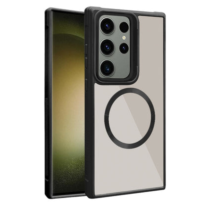 Plated CD Texture MagSafe Acrylic Hybrid TPU Phone Case, For Samsung Galaxy S23 Ultra 5G, For Samsung Galaxy S23+ 5G, For Samsung Galaxy S23 5G, For Samsung Galaxy S20 FE