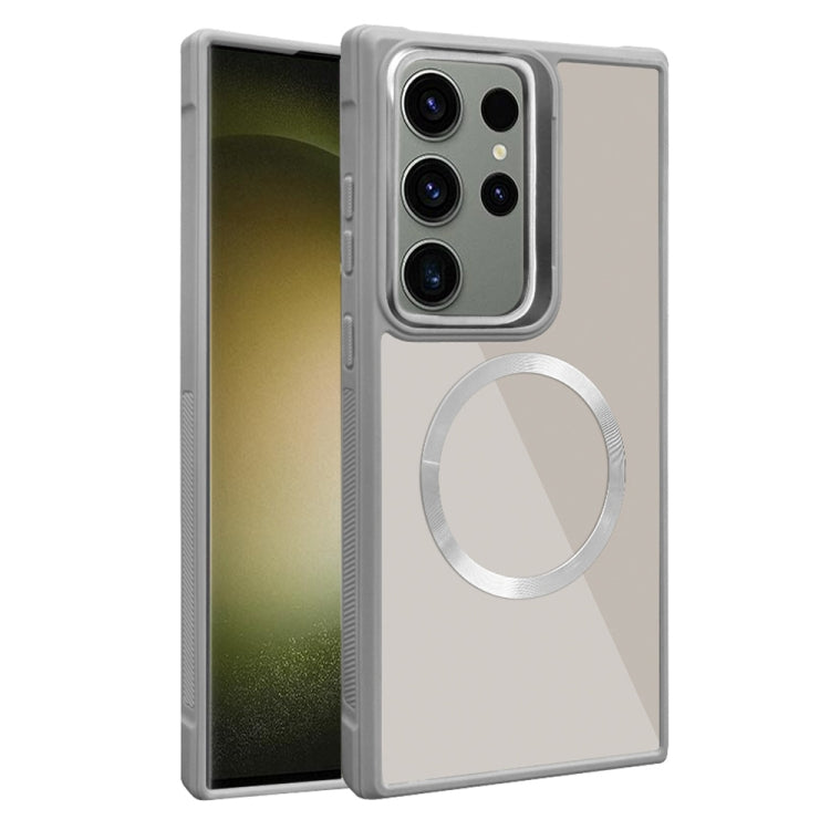 Plated CD Texture MagSafe Acrylic Hybrid TPU Phone Case, For Samsung Galaxy S23 Ultra 5G, For Samsung Galaxy S23+ 5G, For Samsung Galaxy S23 5G, For Samsung Galaxy S20 FE