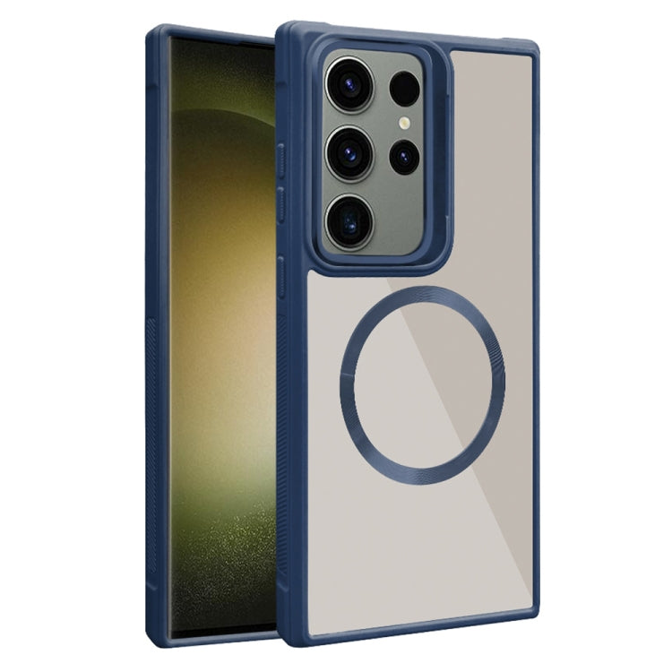 Plated CD Texture MagSafe Acrylic Hybrid TPU Phone Case, For Samsung Galaxy S23 Ultra 5G, For Samsung Galaxy S23+ 5G, For Samsung Galaxy S23 5G, For Samsung Galaxy S20 FE