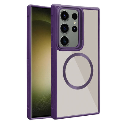 Plated CD Texture MagSafe Acrylic Hybrid TPU Phone Case, For Samsung Galaxy S23 Ultra 5G, For Samsung Galaxy S23+ 5G, For Samsung Galaxy S23 5G, For Samsung Galaxy S20 FE