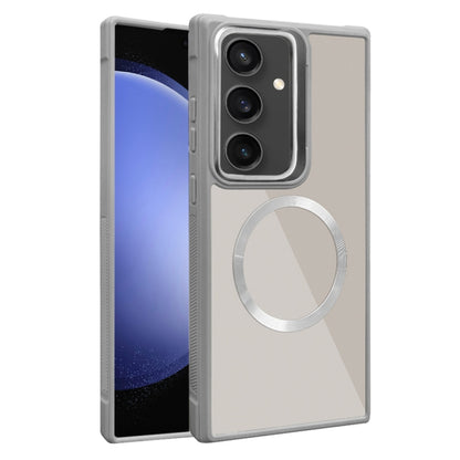 Plated CD Texture MagSafe Acrylic Hybrid TPU Phone Case, For Samsung Galaxy S24 Ultra 5G, For Samsung Galaxy S24+ 5G, For Samsung Galaxy S24 5G, For Samsung Galaxy S23 FE 5G