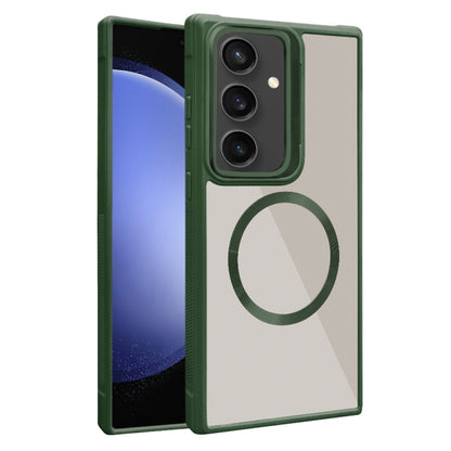 Plated CD Texture MagSafe Acrylic Hybrid TPU Phone Case, For Samsung Galaxy S24 Ultra 5G, For Samsung Galaxy S24+ 5G, For Samsung Galaxy S24 5G, For Samsung Galaxy S23 FE 5G