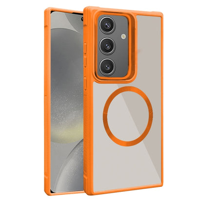 Plated CD Texture MagSafe Acrylic Hybrid TPU Phone Case, For Samsung Galaxy S24 Ultra 5G, For Samsung Galaxy S24+ 5G, For Samsung Galaxy S24 5G, For Samsung Galaxy S23 FE 5G