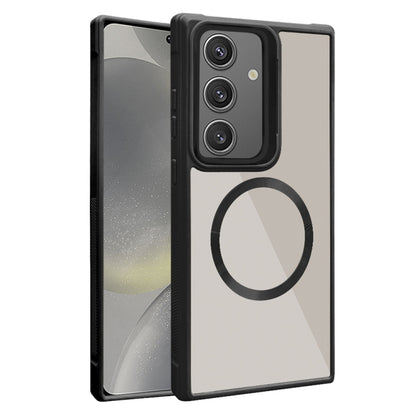 Plated CD Texture MagSafe Acrylic Hybrid TPU Phone Case, For Samsung Galaxy S24 Ultra 5G, For Samsung Galaxy S24+ 5G, For Samsung Galaxy S24 5G, For Samsung Galaxy S23 FE 5G