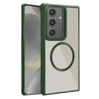 Plated CD Texture MagSafe Acrylic Hybrid TPU Phone Case, For Samsung Galaxy S24 Ultra 5G, For Samsung Galaxy S24+ 5G, For Samsung Galaxy S24 5G, For Samsung Galaxy S23 FE 5G