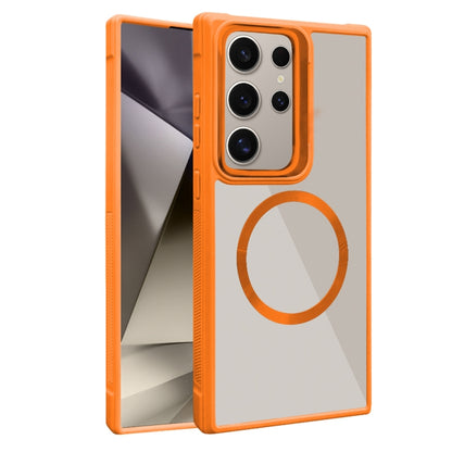 Plated CD Texture MagSafe Acrylic Hybrid TPU Phone Case, For Samsung Galaxy S24 Ultra 5G, For Samsung Galaxy S24+ 5G, For Samsung Galaxy S24 5G, For Samsung Galaxy S23 FE 5G
