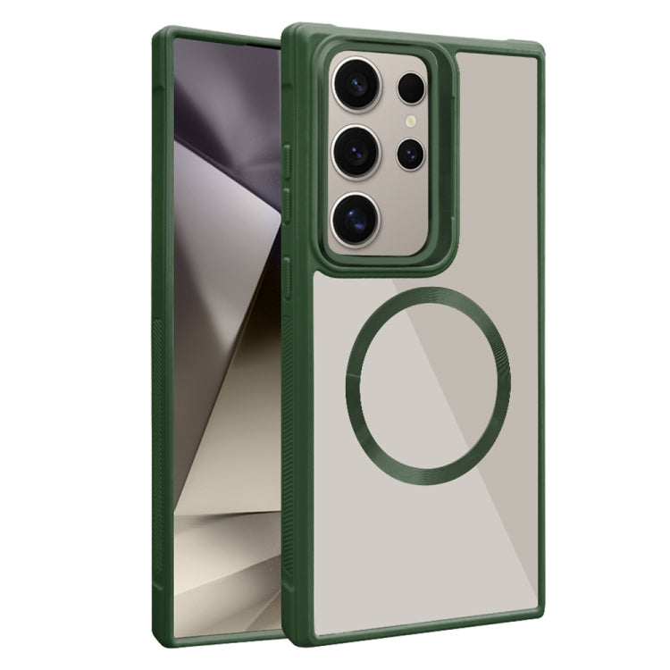 Plated CD Texture MagSafe Acrylic Hybrid TPU Phone Case, For Samsung Galaxy S24 Ultra 5G, For Samsung Galaxy S24+ 5G, For Samsung Galaxy S24 5G, For Samsung Galaxy S23 FE 5G