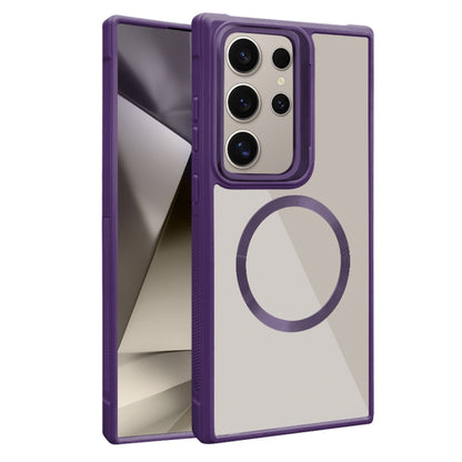 Plated CD Texture MagSafe Acrylic Hybrid TPU Phone Case, For Samsung Galaxy S24 Ultra 5G, For Samsung Galaxy S24+ 5G, For Samsung Galaxy S24 5G, For Samsung Galaxy S23 FE 5G