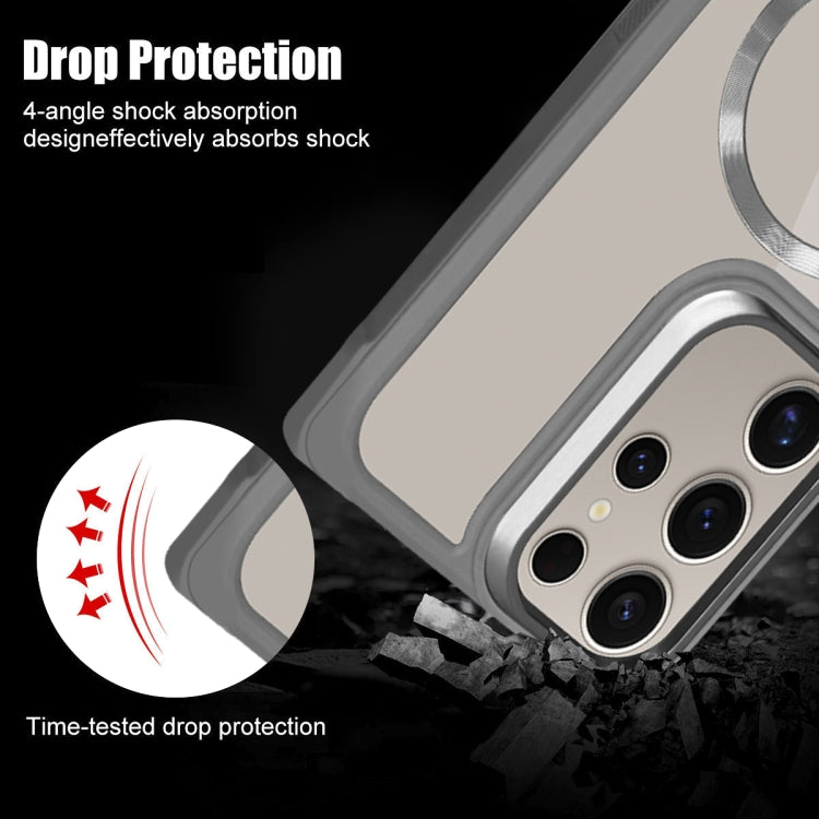 Plated CD Texture MagSafe Acrylic Hybrid TPU Phone Case, For Samsung Galaxy S24 Ultra 5G, For Samsung Galaxy S24+ 5G, For Samsung Galaxy S24 5G, For Samsung Galaxy S23 FE 5G