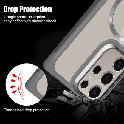Plated CD Texture MagSafe Acrylic Hybrid TPU Phone Case, For Samsung Galaxy S24 Ultra 5G, For Samsung Galaxy S24+ 5G, For Samsung Galaxy S24 5G, For Samsung Galaxy S23 FE 5G