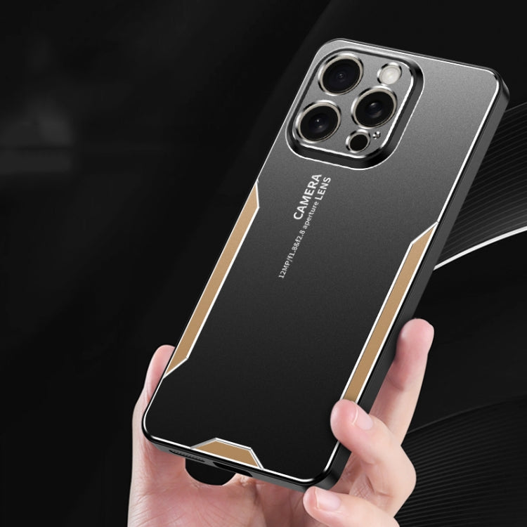 Blade Series TPU Hybrid Metal Phone Case, For iPhone 16 Pro, For iPhone 16 Plus, For iPhone 16, For iPhone 15 Pro Max, For iPhone 15 Pro, For iPhone 15 Plus