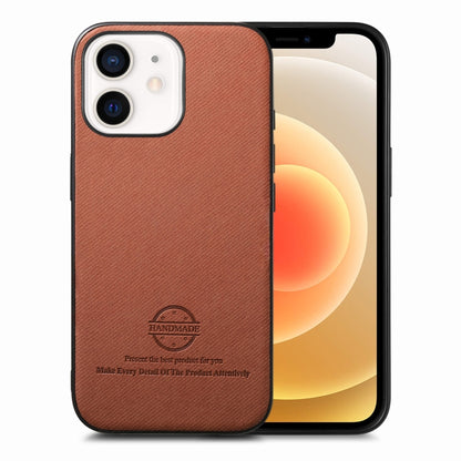 Twill Fabric Leather Skin Back Phone Case, For iPhone 13, For iPhone 12, For iPhone 12 Pro Max