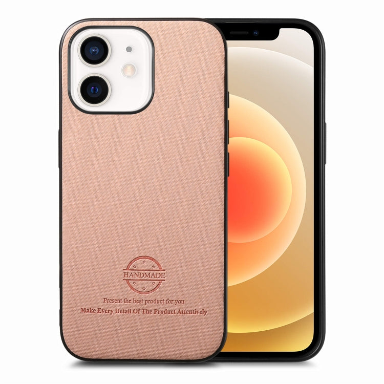 Twill Fabric Leather Skin Back Phone Case, For iPhone 13, For iPhone 12, For iPhone 12 Pro Max