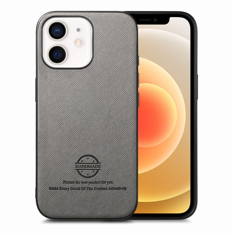 Twill Fabric Leather Skin Back Phone Case, For iPhone 13, For iPhone 12, For iPhone 12 Pro Max