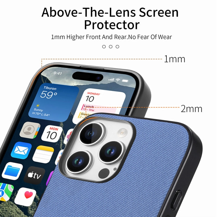Twill Fabric Leather Skin Back Phone Case, For iPhone 13, For iPhone 12, For iPhone 12 Pro Max