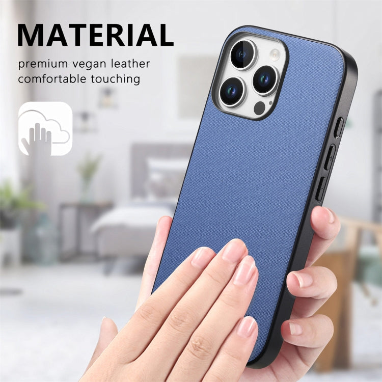 Twill Fabric Leather Skin Back Phone Case, For iPhone 13, For iPhone 12, For iPhone 12 Pro Max