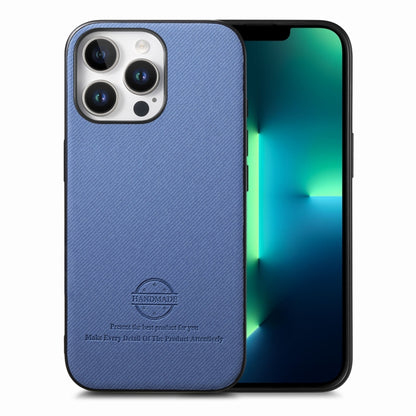 Twill Fabric Leather Skin Back Phone Case, For iPhone 14 Pro Max, For iPhone 13 Pro Max, For iPhone 13 Pro