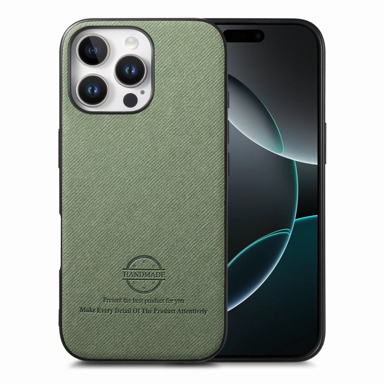 Twill Fabric Leather Skin Back Phone Case, For iPhone 16e, For iPhone 16 Pro Max, For iPhone 16 Pro