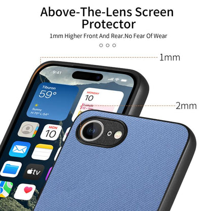Twill Fabric Leather Skin Back Phone Case, For iPhone 16e, For iPhone 16 Pro Max, For iPhone 16 Pro