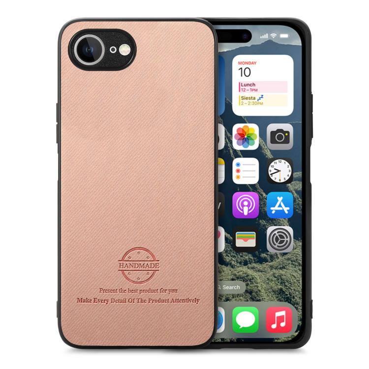Twill Fabric Leather Skin Back Phone Case, For iPhone 16e, For iPhone 16 Pro Max, For iPhone 16 Pro