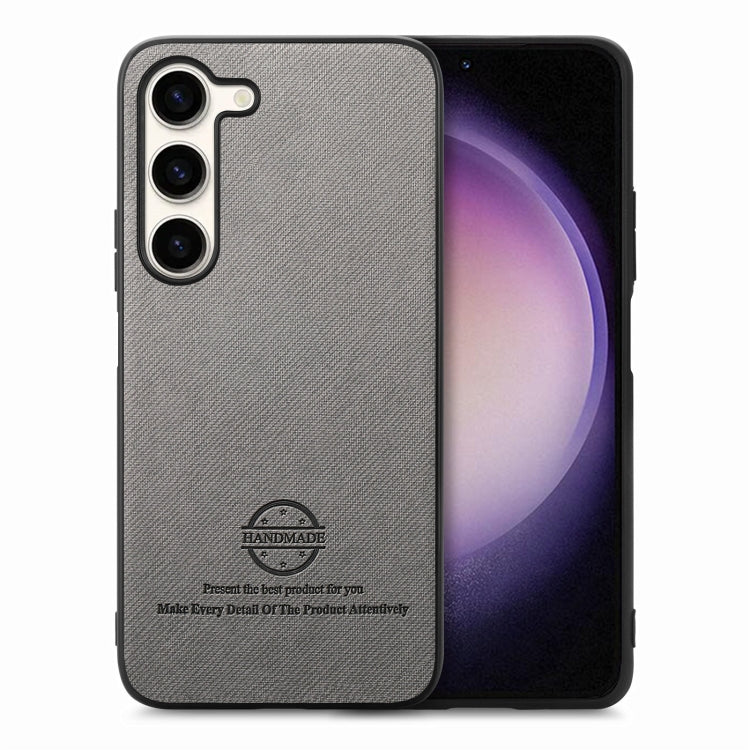 Twill Fabric Leather Skin Back Phone Case, For Samsung Galaxy S21+ 5G, For Samsung Galaxy S21 Ultra 5G, For Samsung Galaxy A06