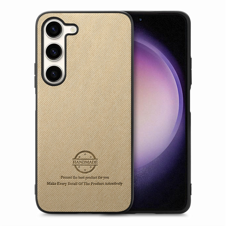 Twill Fabric Leather Skin Back Phone Case, For Samsung Galaxy S21+ 5G, For Samsung Galaxy S21 Ultra 5G, For Samsung Galaxy A06