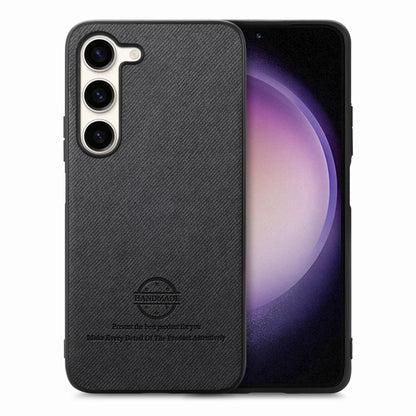 Twill Fabric Leather Skin Back Phone Case, For Samsung Galaxy S21+ 5G, For Samsung Galaxy S21 Ultra 5G, For Samsung Galaxy A06