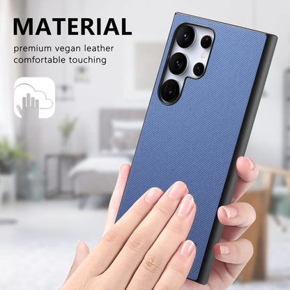 Twill Fabric Leather Skin Back Phone Case, For Samsung Galaxy S21 Ultra 5G, For Samsung Galaxy A06, For Samsung Galaxy A16