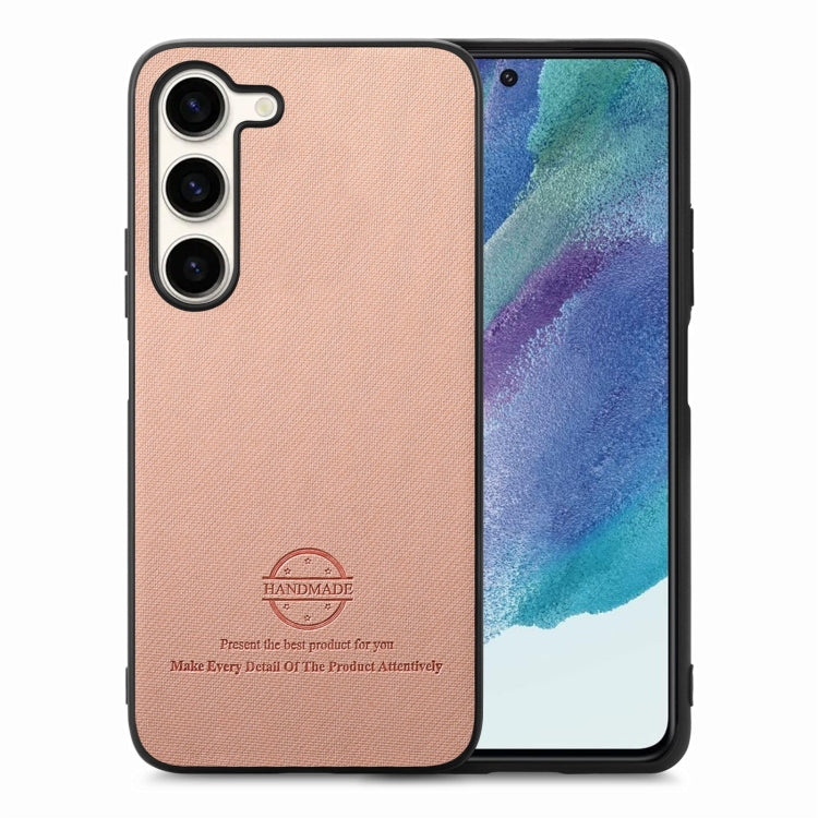 Twill Fabric Leather Skin Back Phone Case, For Samsung Galaxy A22 5G, For Samsung Galaxy S21 FE 5G, For Samsung Galaxy A32 4G