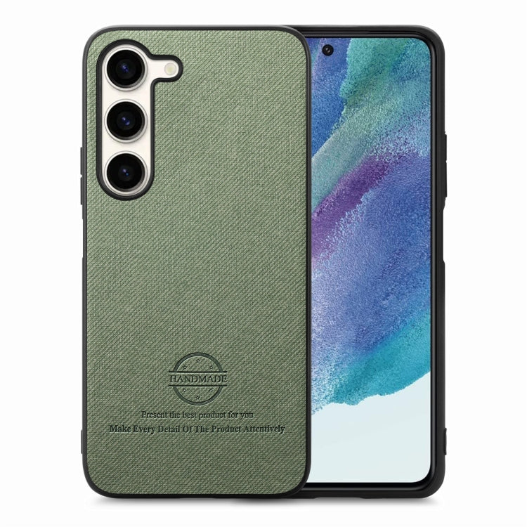 Twill Fabric Leather Skin Back Phone Case, For Samsung Galaxy A22 5G, For Samsung Galaxy S21 FE 5G, For Samsung Galaxy A32 4G