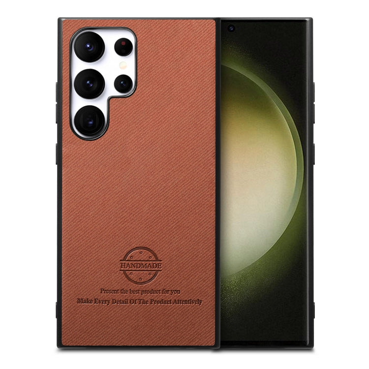 Twill Fabric Leather Skin Back Phone Case, For Samsung Galaxy A33 5G, For Samsung Galaxy A13 4G, For Samsung Galaxy S22 Ultra 5G