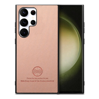 Twill Fabric Leather Skin Back Phone Case, For Samsung Galaxy A33 5G, For Samsung Galaxy A13 4G, For Samsung Galaxy S22 Ultra 5G