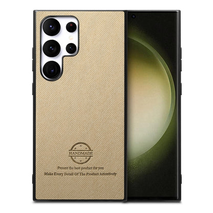 Twill Fabric Leather Skin Back Phone Case, For Samsung Galaxy A33 5G, For Samsung Galaxy A13 4G, For Samsung Galaxy S22 Ultra 5G