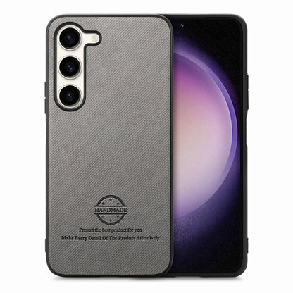 Twill Fabric Leather Skin Back Phone Case, For Samsung Galaxy S23+ 5G, For Samsung Galaxy S23 5G, For Samsung Galaxy A04 4G