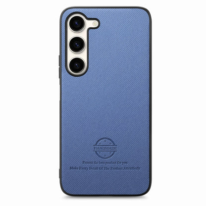 Twill Fabric Leather Skin Back Phone Case, For Samsung Galaxy S23+ 5G, For Samsung Galaxy S23 5G, For Samsung Galaxy A04 4G