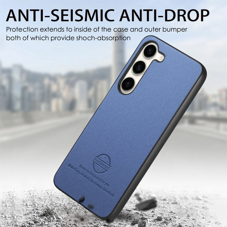 Twill Fabric Leather Skin Back Phone Case, For Samsung Galaxy S23+ 5G, For Samsung Galaxy S23 5G, For Samsung Galaxy A04 4G
